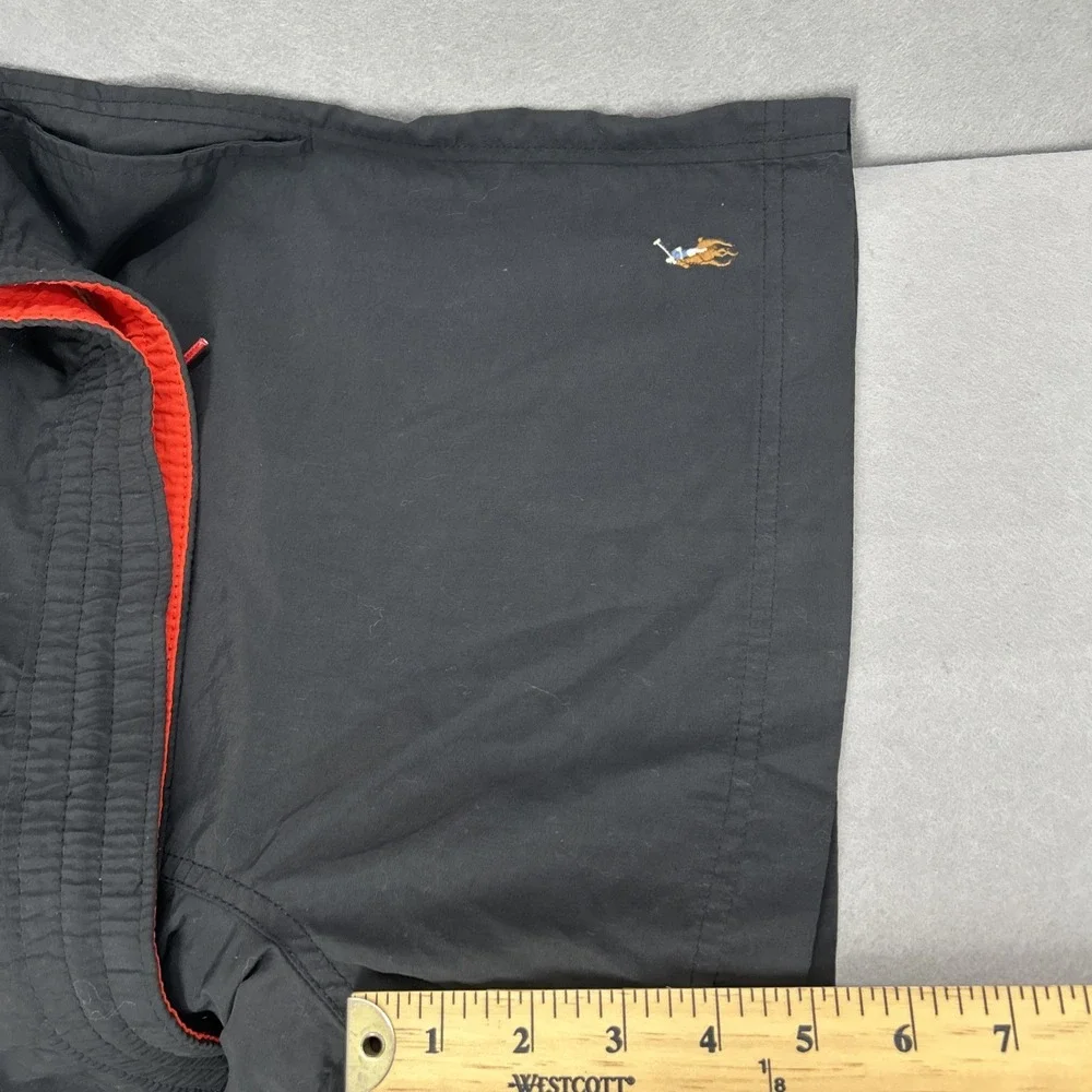 Polo Ralph Lauren Swim Shorts Mens Medium Black Mesh Lined Drawstring Pockets